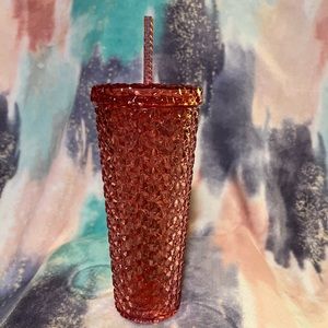 Rose Gold studded tumbler